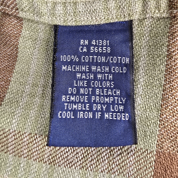 Ralph Lauren Plaid Western Cotton Shirt Suede Shoulder Patch Women's Size 4 - Picture 4 of 4